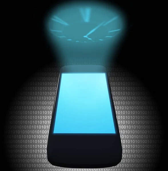 Smart Phone Time Rendering — Fotografia de Stock