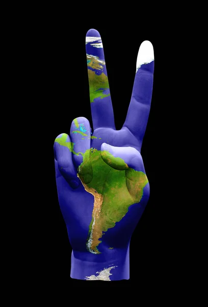 Americas Peace Hand Sign Rendu — Photo