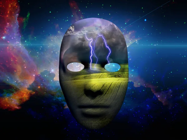 Mask Lightning Space — Stock Photo, Image