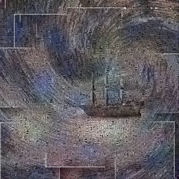 Obraz Abstrakcyjny Samotny Statek — Zdjęcie stockowe