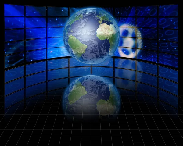 Ekrany Binarne Ziemi — Zdjęcie stockowe