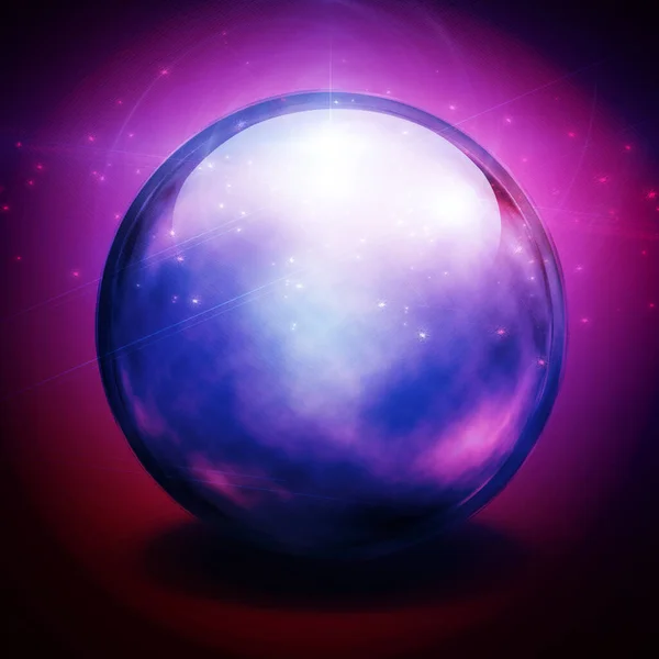 Crystal Ball Art Rendering — Stock Photo, Image