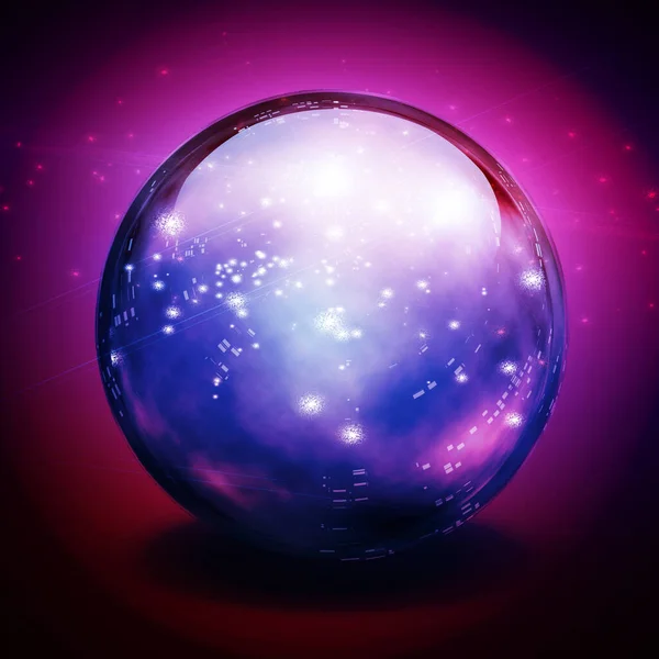 Crystal Ball Art Rendering — Stock Photo, Image