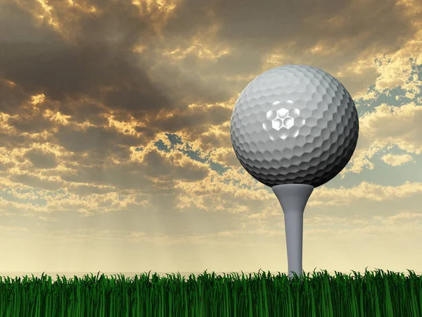 Golf Day Rendering — Fotografia de Stock