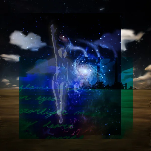 Woman Spirit Soul Spiritual Art Rendering — Stock Photo, Image