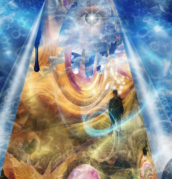 Time Spiritual Abstract Rendering — Stock Photo, Image