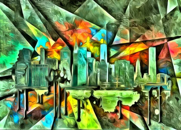 Modern Art Impressionism New York Manhattan — Stock Photo, Image