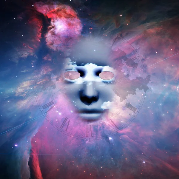 Rostro Dios Universo Infinito — Foto de Stock