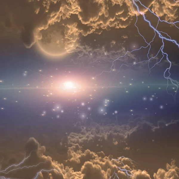 Abstrakcyjny Wszechświat Przestrzeń Niebo Galaktyka Sztuka Tło Dla Miejsca Kopiowania — Zdjęcie stockowe