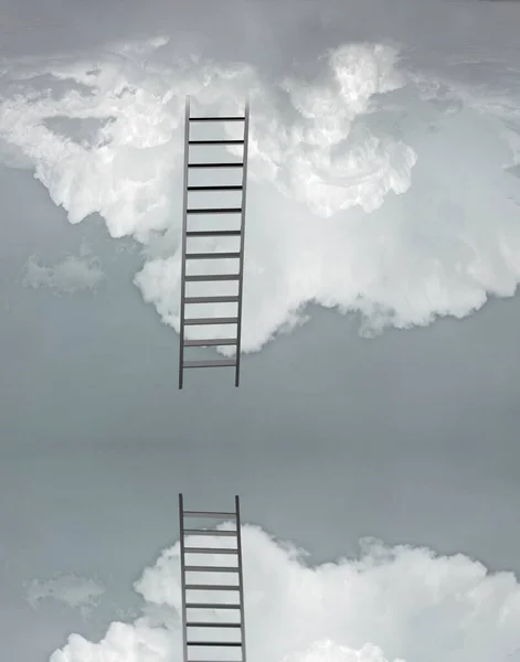 Ladder Flood Rendering — Stock Photo, Image