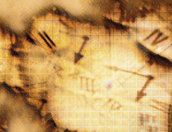 Tela Abstrata Números Romanos Ponteiros Relógio — Fotografia de Stock