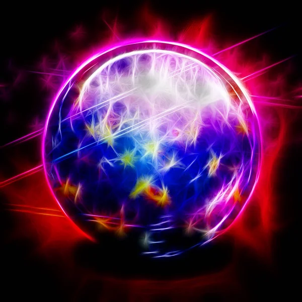 Crystal Ball Art Rendering — Stock Photo, Image