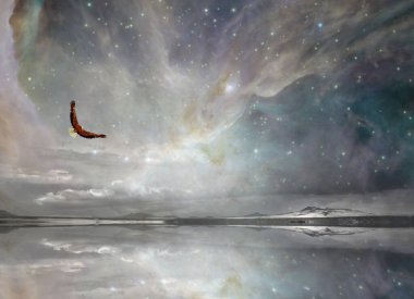 Night Sky 'da New Mexico Eagle. 3B görüntüleme