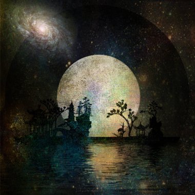 Asya Bahçe Sanatı. 3B görüntüleme