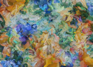 Renkli soyut resim. 3B görüntüleme