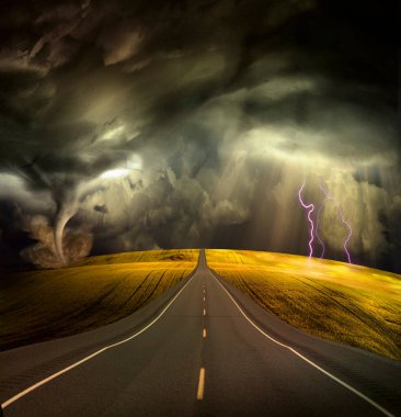 Yol Storm 'a çıkıyor. 3B görüntüleme