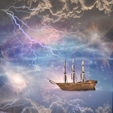 Yelkenli gemi yıldızlarda yelken açar.