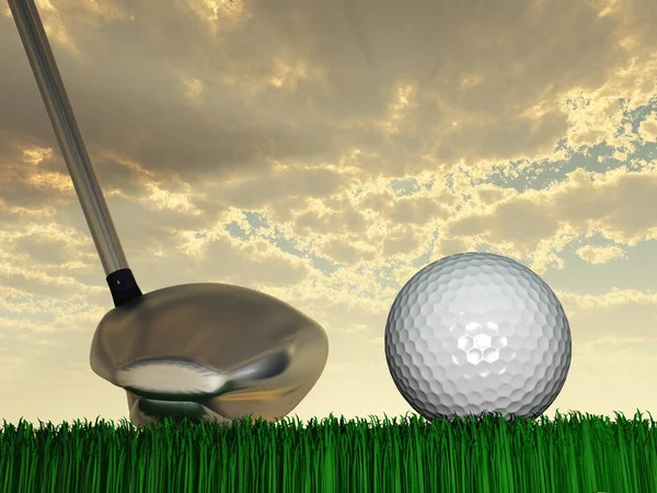 Golf Day Rendering — Fotografia de Stock