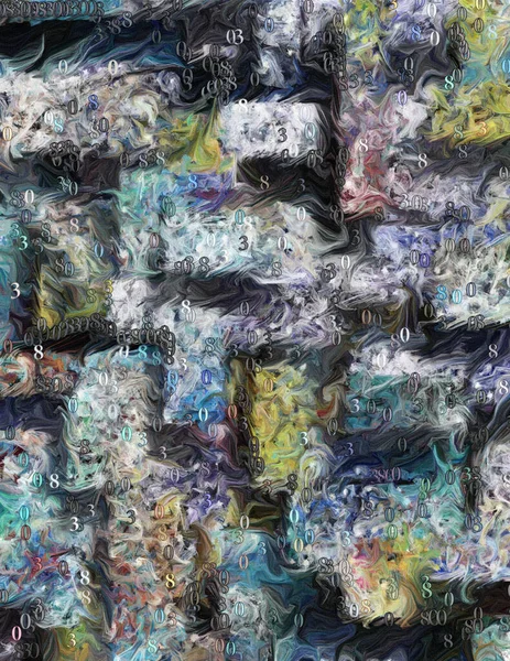 Abstrakte Leinwand Düstere Farben Rendering — Stockfoto