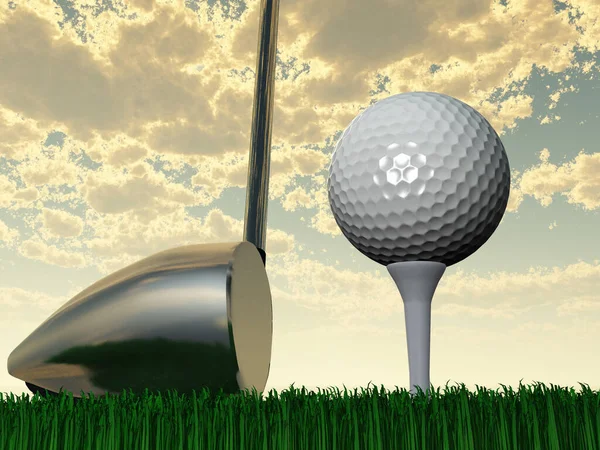 Golf Day Rendering — Fotografia de Stock