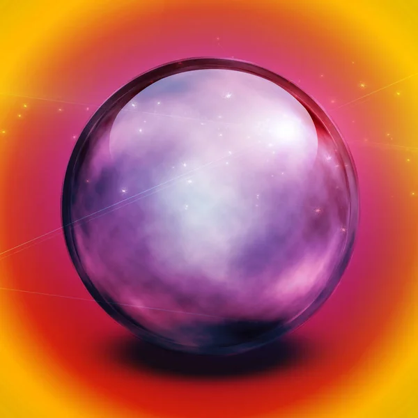 Crystal Ball Art Rendu — Photo