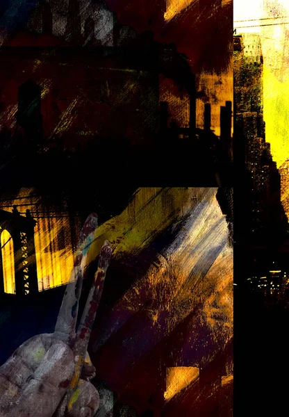 Nyc City Abstractie Weergave — Stockfoto