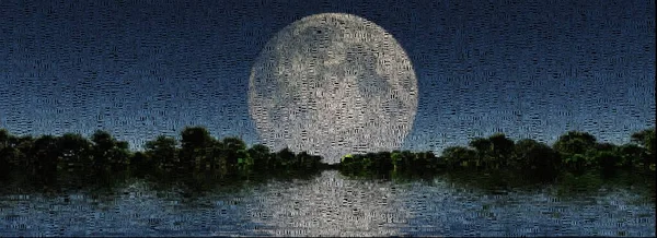 Vista Luna Llena Imagen Compuesta Texto —  Fotos de Stock