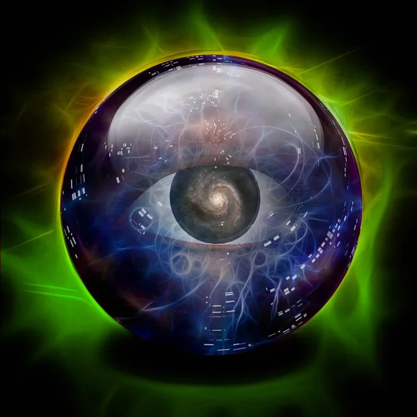 Crystal Ball Eye Galaxy — Stock Photo, Image