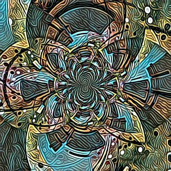 Abstrakcyjne Tło Kalejdoskopu Tapeta — Zdjęcie stockowe