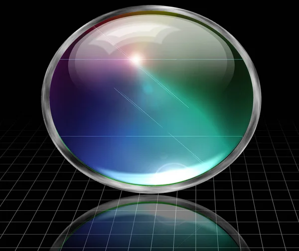 Sphere Emply Space Rendering — Stock Photo, Image