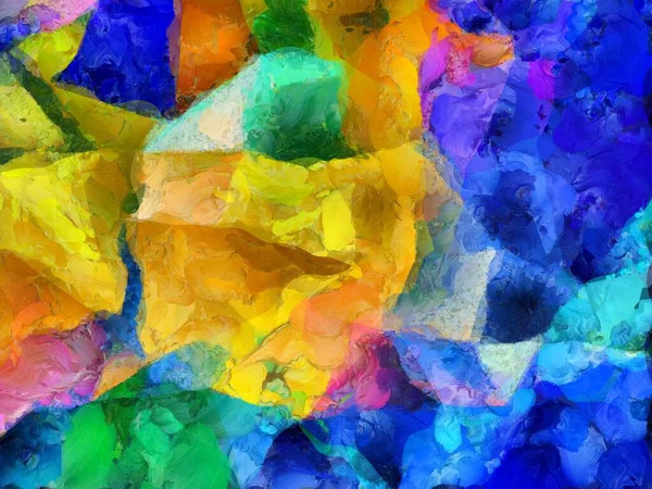 Kleurrijk Abstract Schilderen Weergave — Stockfoto