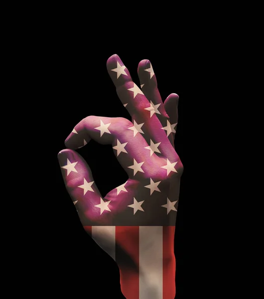 Americas Point Hand Sign Renderin — ストック写真