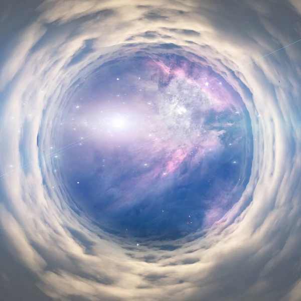 Space Tunnel Stars Rendering — Stock Photo, Image