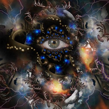 soyut kaotik fraktal esrarengiz arkaplan 