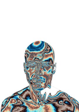 3d rendering of human head