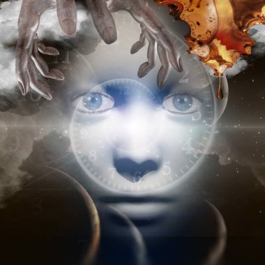 Siyah gökkuşaklı maske