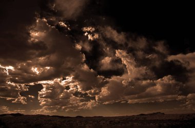 Bulutlu güzel gökyüzü 