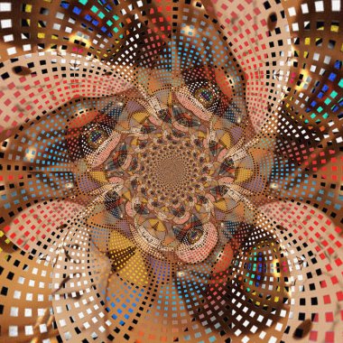 dijital soyut fraktal arkaplan