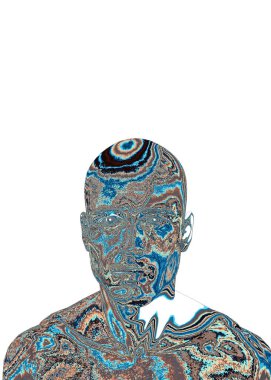 3d rendering of human head