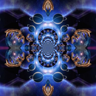 abstract digital pattern, beautiful background, illustration