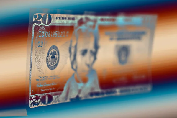 Close Shot Dollars Bill Background — Fotografia de Stock