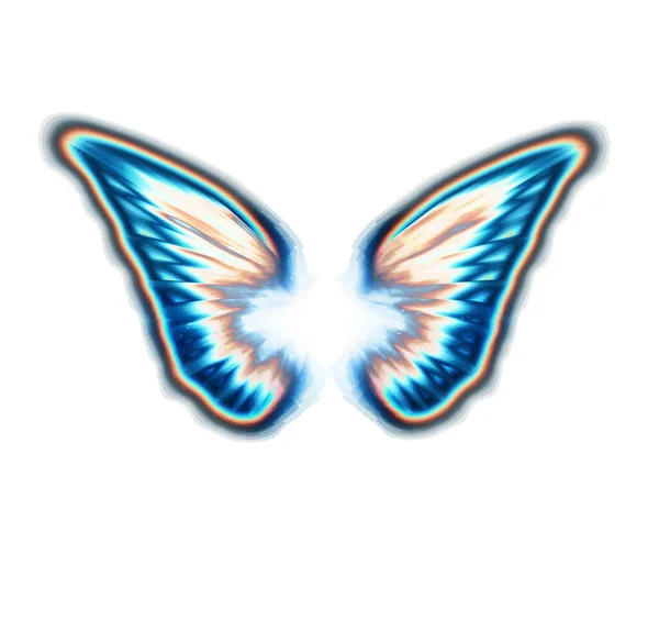 Butterfly Wings Isolated White Background Art — Foto de Stock
