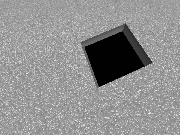 Απεικόνιση Της Αφηρημένης Τρύπα Στο Πάτωμα — Φωτογραφία Αρχείου