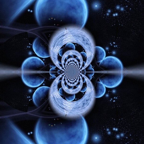 Abstract fractal background view