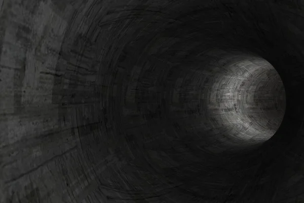 Abstracte Cementtunnel Destructie — Stockfoto
