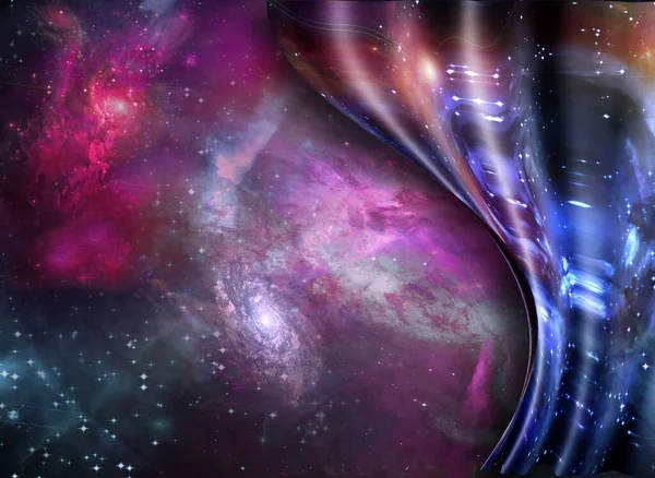Abstract Colorful Space Concept Background View — Stock fotografie