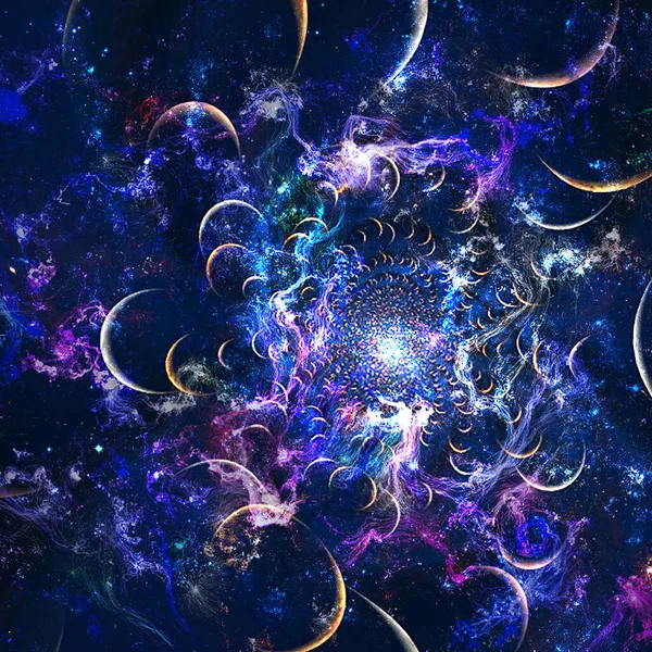 Fundo Fractal Abstrato Renderização — Fotografia de Stock