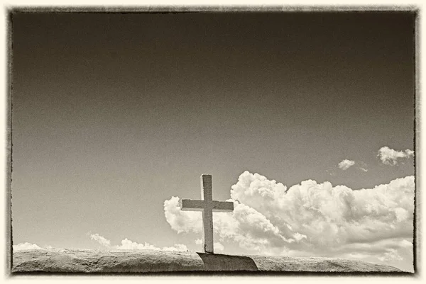Rendering Cross Sky Background — 스톡 사진