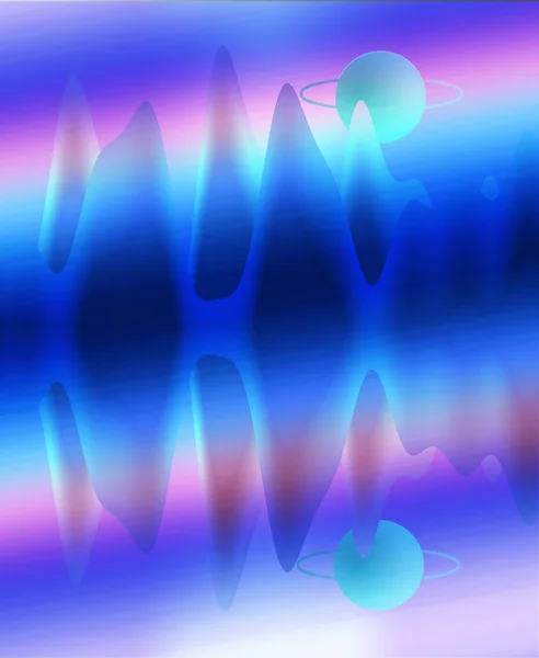Абстрактный Фон Светящимися Волнами Линиями — стоковое фото