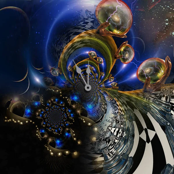 Soyut Fraktal arka plan 3d render